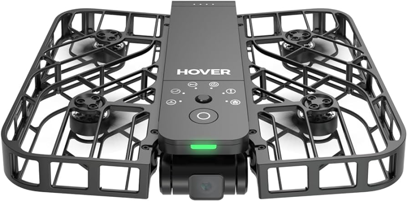 Close up of the camera on the HOVERAir X1 drone.